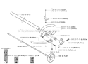 Shaft  Handle Diagram and Parts List for 323RJ 2005-05 Husqvarna Brush Cutter