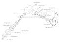 Bevel Gear Diagram and Parts List for 323RJ 2005-05 Husqvarna Brush Cutter