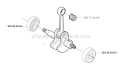 Crankshaft Diagram and Parts List for 323RJ 2005-05 Husqvarna Brush Cutter