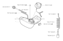 Fuel Tank Diagram and Parts List for 323RJ 2005-05 Husqvarna Brush Cutter