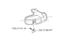 Guards Diagram and Parts List for 323RJ 2005-05 Husqvarna Brush Cutter