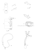 Accessories Diagram and Parts List for 323RJ 2008-03 Husqvarna Brush Cutter