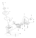 Carburetor  Air Filter Diagram and Parts List for 323RJ 2008-03 Husqvarna Brush Cutter