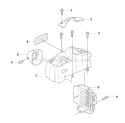 Cover Diagram and Parts List for 323RJ 2008-03 Husqvarna Brush Cutter