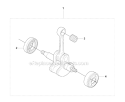 Crankshaft Diagram and Parts List for 323RJ 2008-03 Husqvarna Brush Cutter