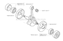 Crankshaft Diagram and Parts List for 323R 2002-01 Husqvarna Brush Cutter