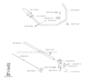 Shaft  Handle Diagram and Parts List for 323R 2004-03 Husqvarna Brush Cutter