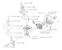 Carburetor  Air Filter Diagram and Parts List for 323R 2004-03 Husqvarna Brush Cutter
