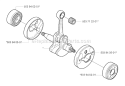 Crankshaft Diagram and Parts List for 323R 2004-03 Husqvarna Brush Cutter
