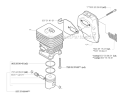 Muffler Diagram and Parts List for 323R 2005-05 Husqvarna Brush Cutter