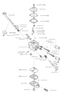 Carburetor Details Diagram and Parts List for 323R 2005-05 Husqvarna Brush Cutter