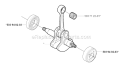 Crankshaft Diagram and Parts List for 323R 2005-05 Husqvarna Brush Cutter