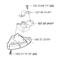 Guards Diagram and Parts List for 323R 2005-05 Husqvarna Brush Cutter