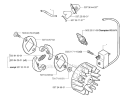 Ignition System Diagram and Parts List for 323R 2006-04 Husqvarna Brush Cutter