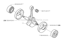 Crankshaft Diagram and Parts List for 323R 2007-01 Husqvarna Brush Cutter