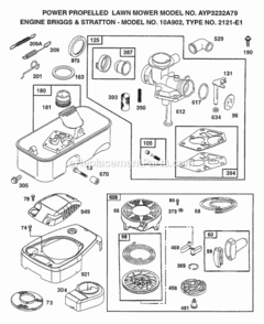 Page A Diagram and Parts List for 3242A89 1998 Husqvarna Lawn Mower