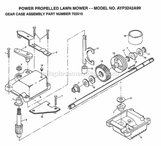 Page A Diagram and Parts List for 3242A99 1999 Husqvarna Lawn Mower