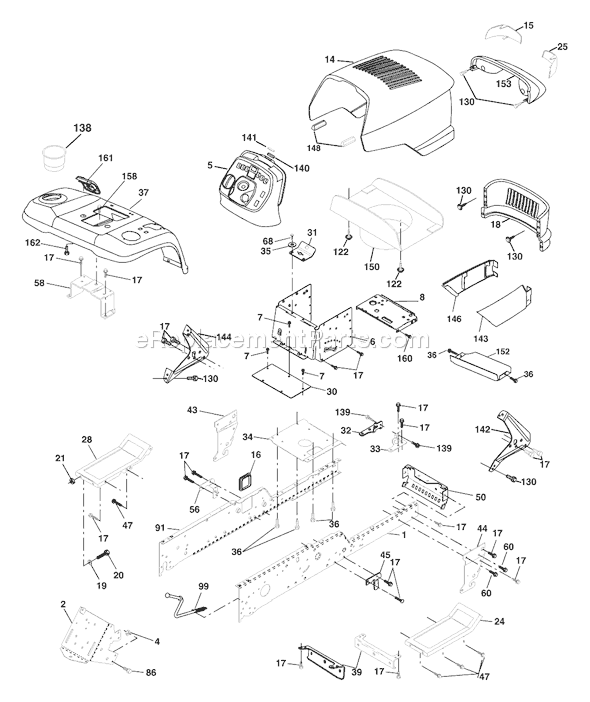 Page A Diagram and Parts List for GTH2248XPA (954567888) (2002-01) Husqvarna Lawn Tractor