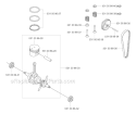 Piston  Crankshaft Diagram and Parts List for 324RX 2004-05 Husqvarna Brush Cutter
