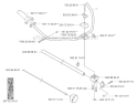 Shaft  Handle Diagram and Parts List for 324RX 2004-05 Husqvarna Brush Cutter
