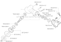 Bevel Gear Diagram and Parts List for 324RX 2004-05 Husqvarna Brush Cutter