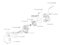 Carburetor  Air Filter Diagram and Parts List for 324RX 2004-05 Husqvarna Brush Cutter