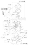 Cylinder  Crankcase Diagram and Parts List for 324RX 2004-05 Husqvarna Brush Cutter