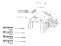 Cylinder Cover Diagram and Parts List for 324RX 2004-05 Husqvarna Brush Cutter