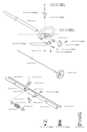 Shaft  Handle Diagram and Parts List for 325RJX 2002-01 Husqvarna Brush Cutter