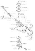 Carburetor Details Diagram and Parts List for 325RJX 2002-01 Husqvarna Brush Cutter