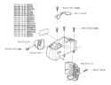 Cover Diagram and Parts List for 325RJX 2002-01 Husqvarna Brush Cutter