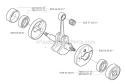 Crankshaft Diagram and Parts List for 325RJX 2002-01 Husqvarna Brush Cutter