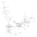 Carburetor  Air Filter Diagram and Parts List for 325RJX 2008-03 Husqvarna Brush Cutter