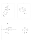 Guards Diagram and Parts List for 325RJX 2008-03 Husqvarna Brush Cutter