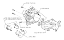 Crankcase Diagram and Parts List for 325RX 1999-03 Husqvarna Brush Cutter
