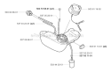 Fuel Tank Diagram and Parts List for 325RX 2000-05 Husqvarna Brush Cutter