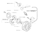Ignition System  Clutch Diagram and Parts List for 325RX 2000-05 Husqvarna Brush Cutter