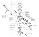 Carburetor Details Diagram and Parts List for 325RX 2000-05 Husqvarna Brush Cutter