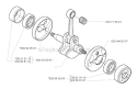 Crankshaft Diagram and Parts List for 325RX 2000-05 Husqvarna Brush Cutter