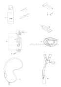 Accessories Diagram and Parts List for 325RX 2008-03 Husqvarna Brush Cutter
