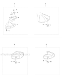Guards Diagram and Parts List for 325RX 2008-03 Husqvarna Brush Cutter