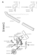Page K Diagram and Parts List for 325 E X-Series 2006-04 Husqvarna Edger