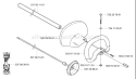 Page J Diagram and Parts List for 325 HDA 55x 2005-02 Husqvarna Hedge Trimmer