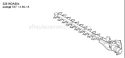 Page G Diagram and Parts List for 325 HDA 55x 2005-10 Husqvarna Hedge Trimmer