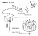 Page J Diagram and Parts List for 325 HS 75 X 2000-10 Husqvarna Hedge Trimmer