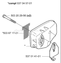 Page K Diagram and Parts List for 325 HS 75 X 2000-10 Husqvarna Hedge Trimmer