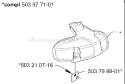 Page A Diagram and Parts List for 325LXT 325 LXT 2000-04 Husqvarna Trimmer