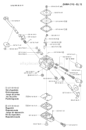 Page D Diagram and Parts List for 325LX 325 LX 2001-01 Husqvarna Trimmer
