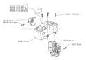 Page K Diagram and Parts List for 322L 322 L 2000-01 Husqvarna Trimmer