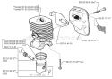 Page J Diagram and Parts List for 322C 322 C 1999-03 Husqvarna Trimmer